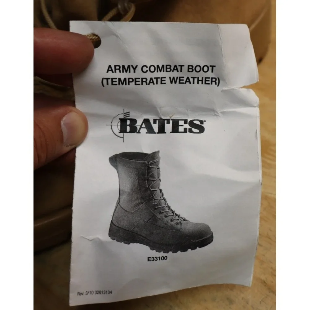 BATES Mens 11 W Gore-Tex Military Boots Temperate Brown Combat E33100A Steel Toe